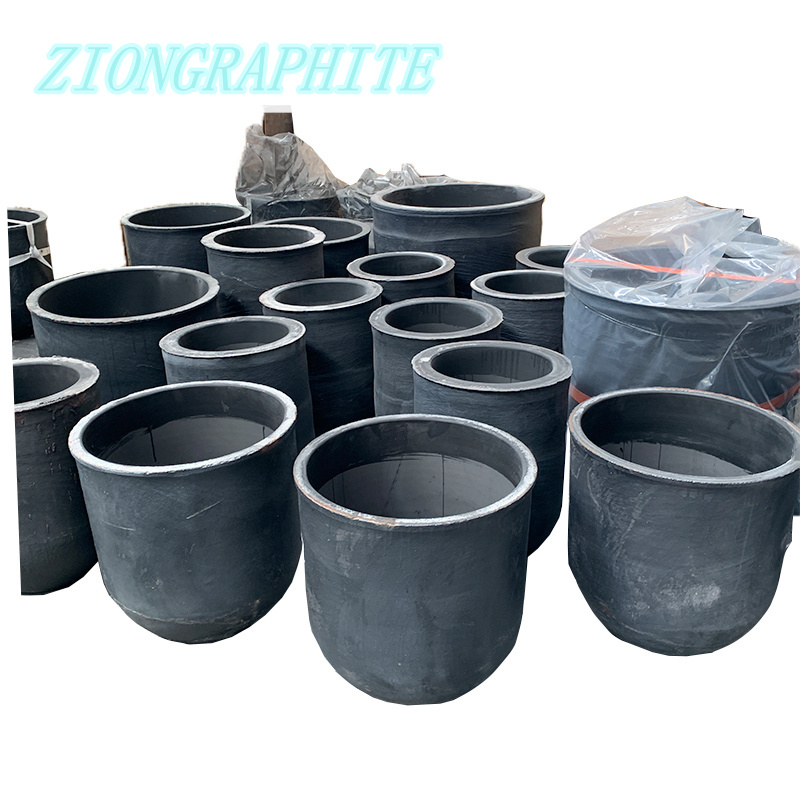 SiC Graphite Crucible for Molten Copper Aluminum Gold Silver Casting Long Service Time