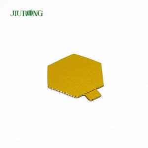 Quality Polygon Food Grade Mini Disposable Cake Board Foil Paper 95*82mm wholesale