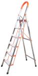 Household 6 Step 1.92m Stainless Steel Folding Ladder