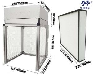 Quality Filtration FFU Desktop Laminar Flow Hood Bench 2x2 Feet 575*575*300mm wholesale