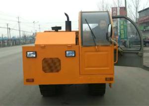 Quality Cab Enclosed 1T - 10T Hydraulic Mini Dumper , Small Crawler Dump Truck wholesale