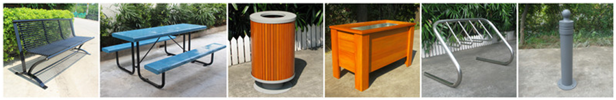 Custom Curved Outdoor Metal Benches For Bus Stop Park Street