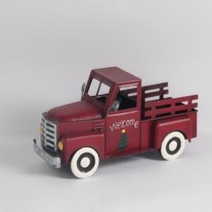 Quality Modern Metal Christmas Decorations Red Car Handicrafts wholesale