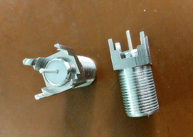 Tower Type Female F 180 Coaxial Cable Connector