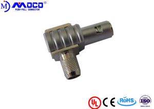 Quality Unipole Right Angle Coax Connector , Coaxial Cable Male Connector For Flaw Detector wholesale