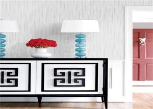 Quality Contemporary PVC Waterproof Wallpaper Removable With Vertical Stripes Pattern wholesale