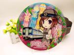 Engraving Acrylic Stand Figures , 200mm acrylic circular display stands