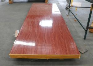 Quality Wooden Color Metal Surface 950mm Width Wall EPS Sandwich Panel wholesale