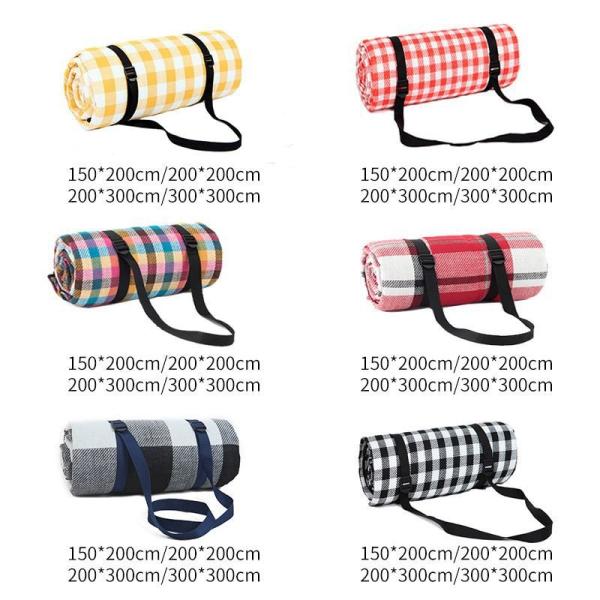 Camping Picnic Mat, Beach Blanket 78''×81'' 4-7 Adults Oversized Lightweight