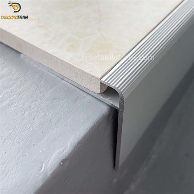 Tile Trim corner Edge Corner Profile Tile Trim Y Shape Silver / Brown Decorative