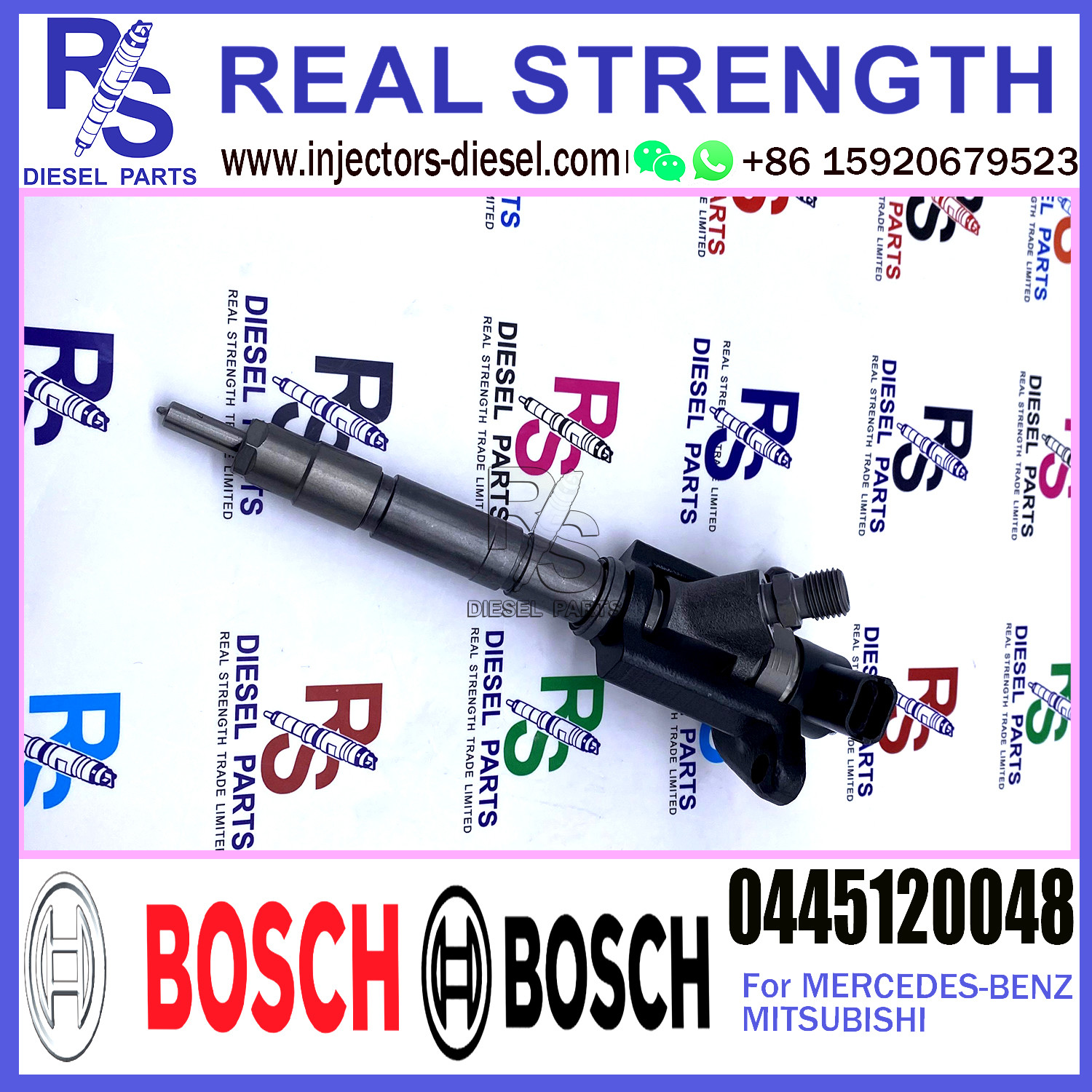 Common Rail Fuel Injector ME226718 ME222914 0445120048 0445120047 For Mitsubishi 4M50