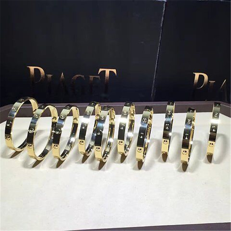 C calssic edition love bracelet 18k gold white gold yellow gold rose gold bracelet Jewelry factory in Shenzhen, China