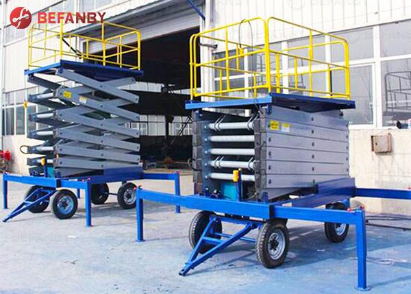 Cheap Steerable Hand Operated Scissor Lifting Table for sale