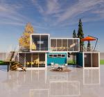 Detachable 20ft Flat Pack Luxury Small Living Container House with Aluminum