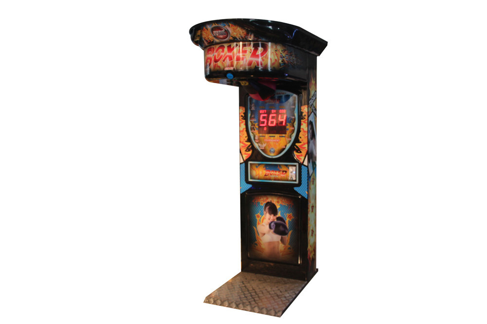 leisure boxer 160W Ultimate Big Punch Machine Arcade Boxing Game With Ticket-out