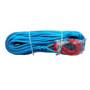 Quality Blue 12 Strand Synthetic Winch Rope Longer Working Life Extremely Light wholesale