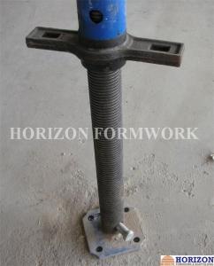 Quality Flexible Scaffold Screw Jack Dismountable Base Plate Zinc - Plated Finishing wholesale