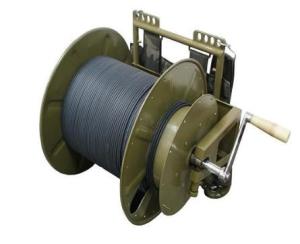 Quality Outside Fiber Cable Assembly , Mental Retractable Fiber Optic Cable Reels wholesale