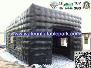 Quality Black PVC Advertising Inflatable Cube Tent / Inflatable Party Tent Rental wholesale