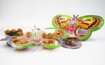 16.5g Butterfly Shape Chocolate Chip Biscuits Snack Nice Taste Milk Strawberry