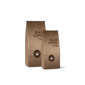Quality Customized Black Coffee Side Gusset Bags Moisture Proof wholesale