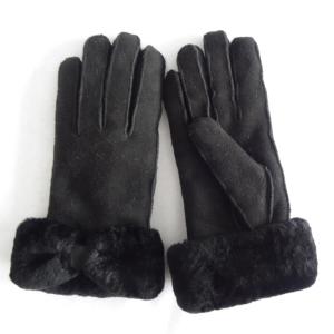 Quality Customized winter warm double face Australia sheepskin shearling gloves wholesale