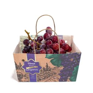Quality Customizable Fruit Shopping Bags Wet Strength Kraft Paper Material wholesale
