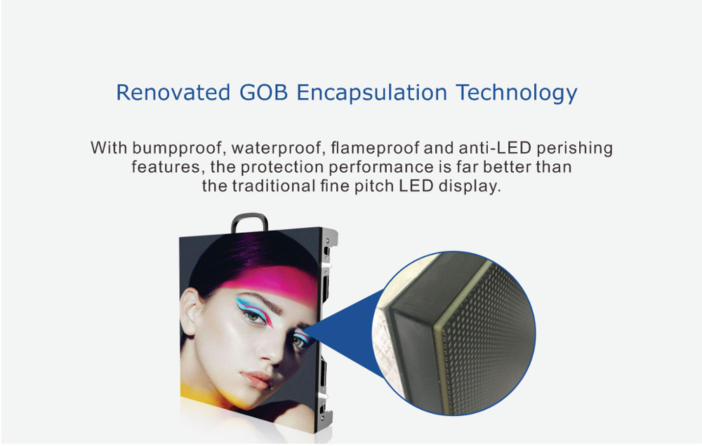 Event Stage Full color 320*160mm P2.5 GOB LED Display Indoor Led Screen Panel