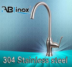 Quality One Hole Sus304 Gooseneck Kitchen Stainless Steel Faucet wholesale
