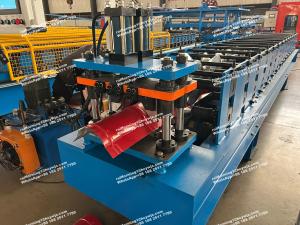Quality High Speed Color Steel Sheet Roof Ridge Cap Roofing Roll Forming Tile Making Machine wholesale