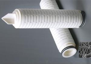 China Melt blown Polybutylene membrane filter cartridge absolute filtration for oxidize water OD 68mm on sale