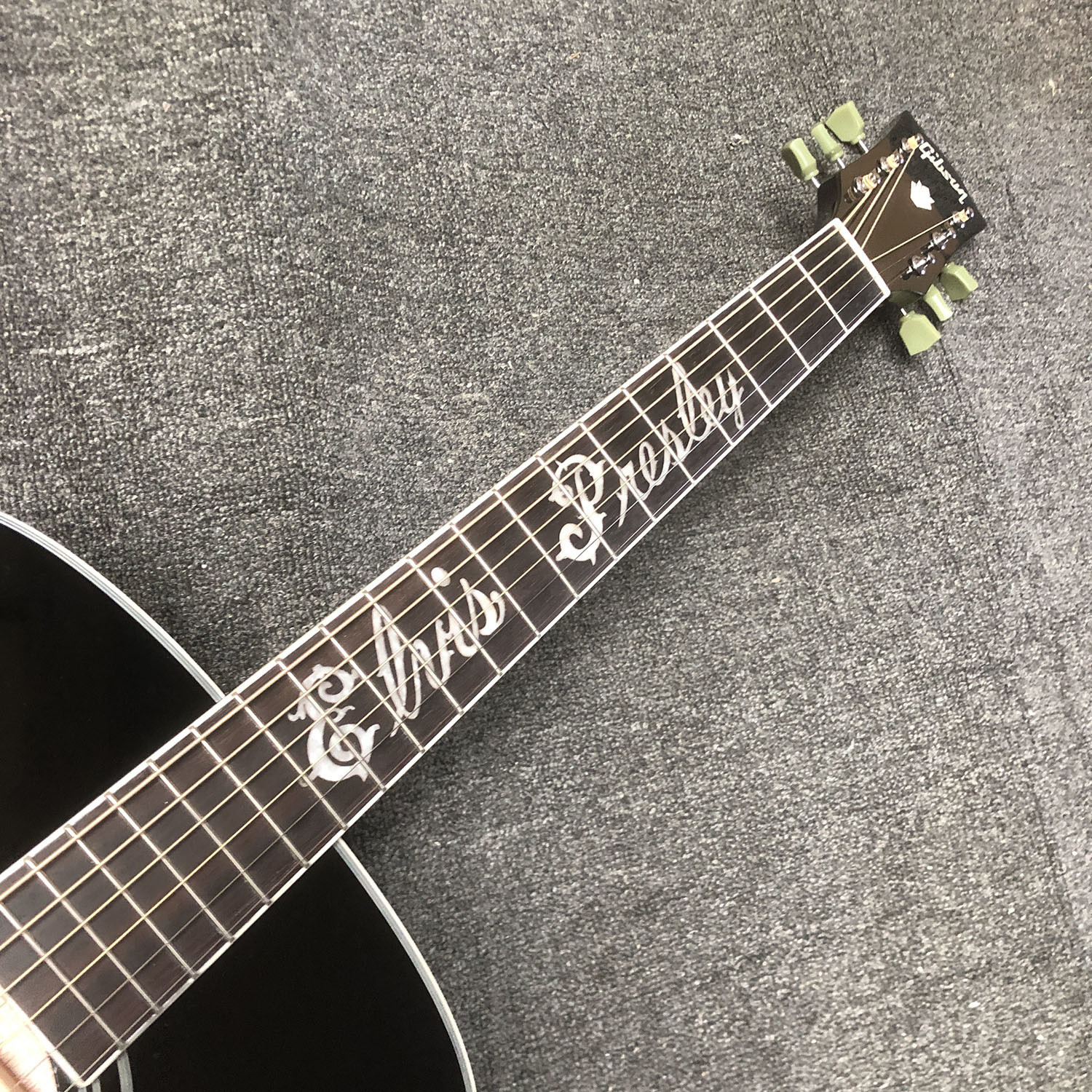 Custom 2023 dove elvis presley black acoustic guitar GB dove electric acoustic guitar