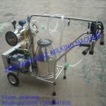 Vacuum Pump Typed Single Bucket Mobile Milking Machine, hot sale portable