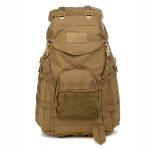 Large Capacity Black Backpack for Outdoor Sport made of PVC Lining and 600D