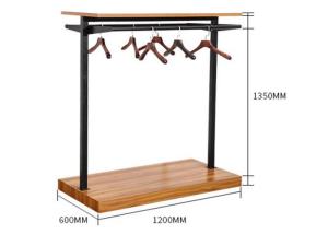 Quality MDF Wood Flooring Stand Garment Display Stands For Retail Shop 120x60x132cm wholesale