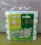 100% paraffin 50pcs white unscented kosher tealight candle 10gram burs for 3