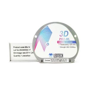 Quality 98mm Manual 3D Multilayer Zirconia Blocks Dental 10MM - 30MM Thickness wholesale