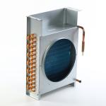 Industrial Chiller Aluminum Condenser Coil Corrugated Fin Customized