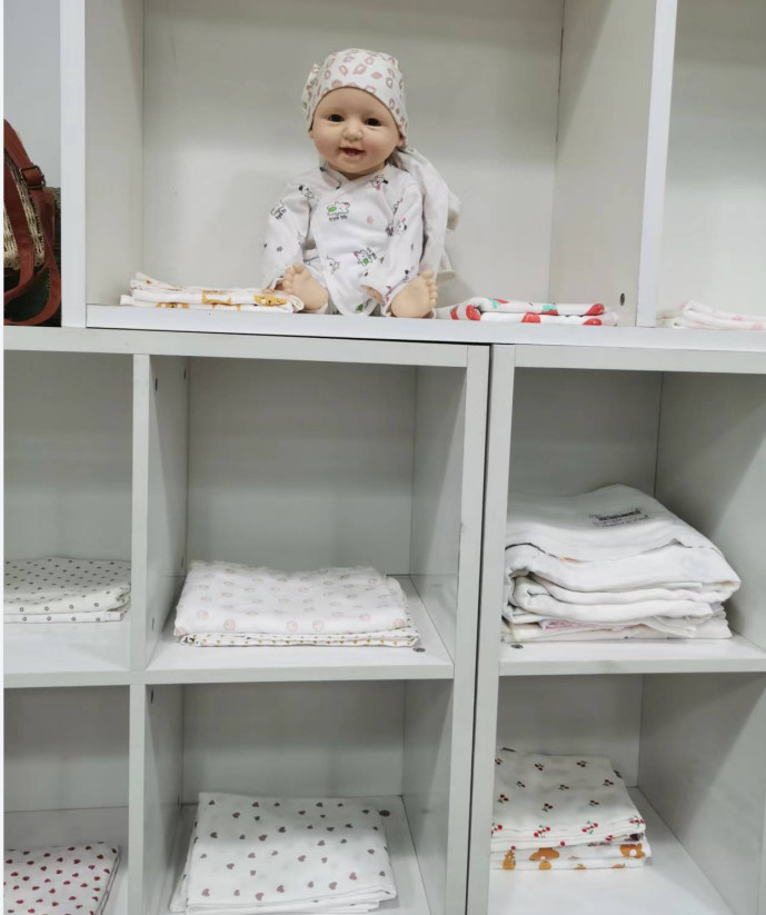 3 Layers 135GSM Nature Wormwood Cotton Gauze Fabrics For Swaddling