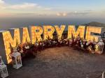 Personalized Will You Marry Me Marquee Light Up Letters Neon Sign for Wedding
