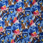 Modern Flower Pattern Printed bamboo rayon fabric