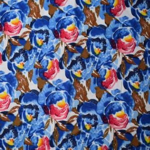 Quality Modern Flower Pattern Printed bamboo rayon fabric wholesale