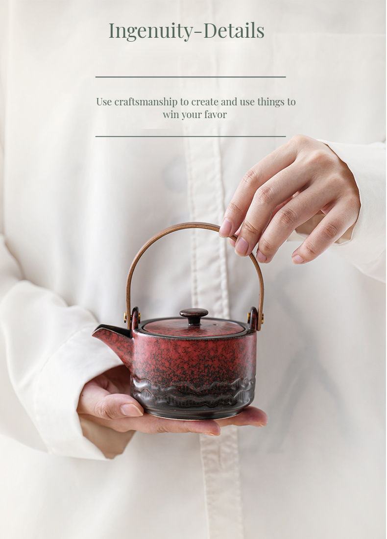 Kitchen Home or Commercial Antique Steel Tea Kettle with Classic Design 100% Pure Copper Transparent