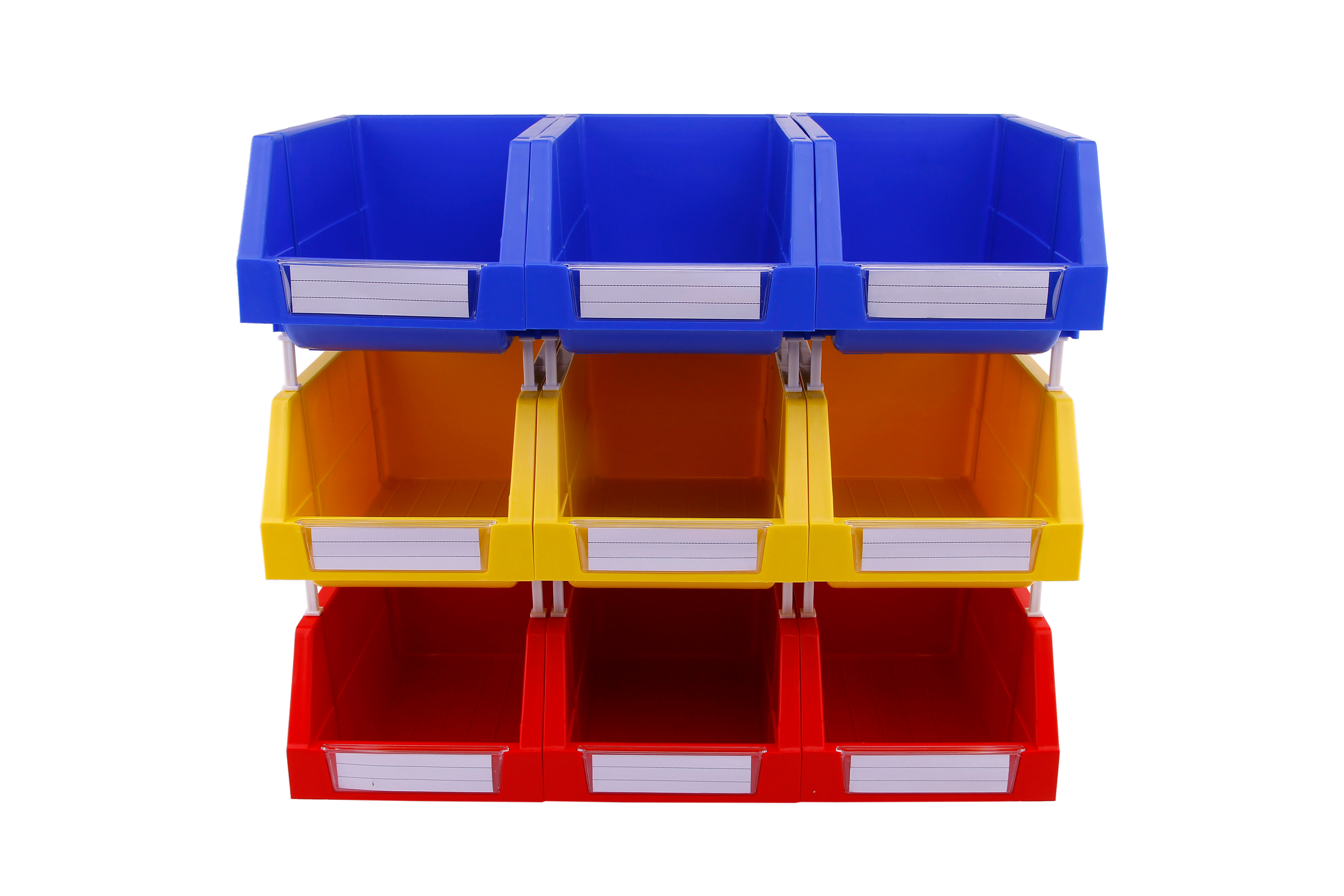 Customized Color Plastic Shelf Bin Logo Screw Storage Bins for Workbench Organization