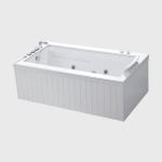 Outdoor Acrylic Jacuzzi Bathtubs Modern Spa Whirlpool Massage Corner lightweight