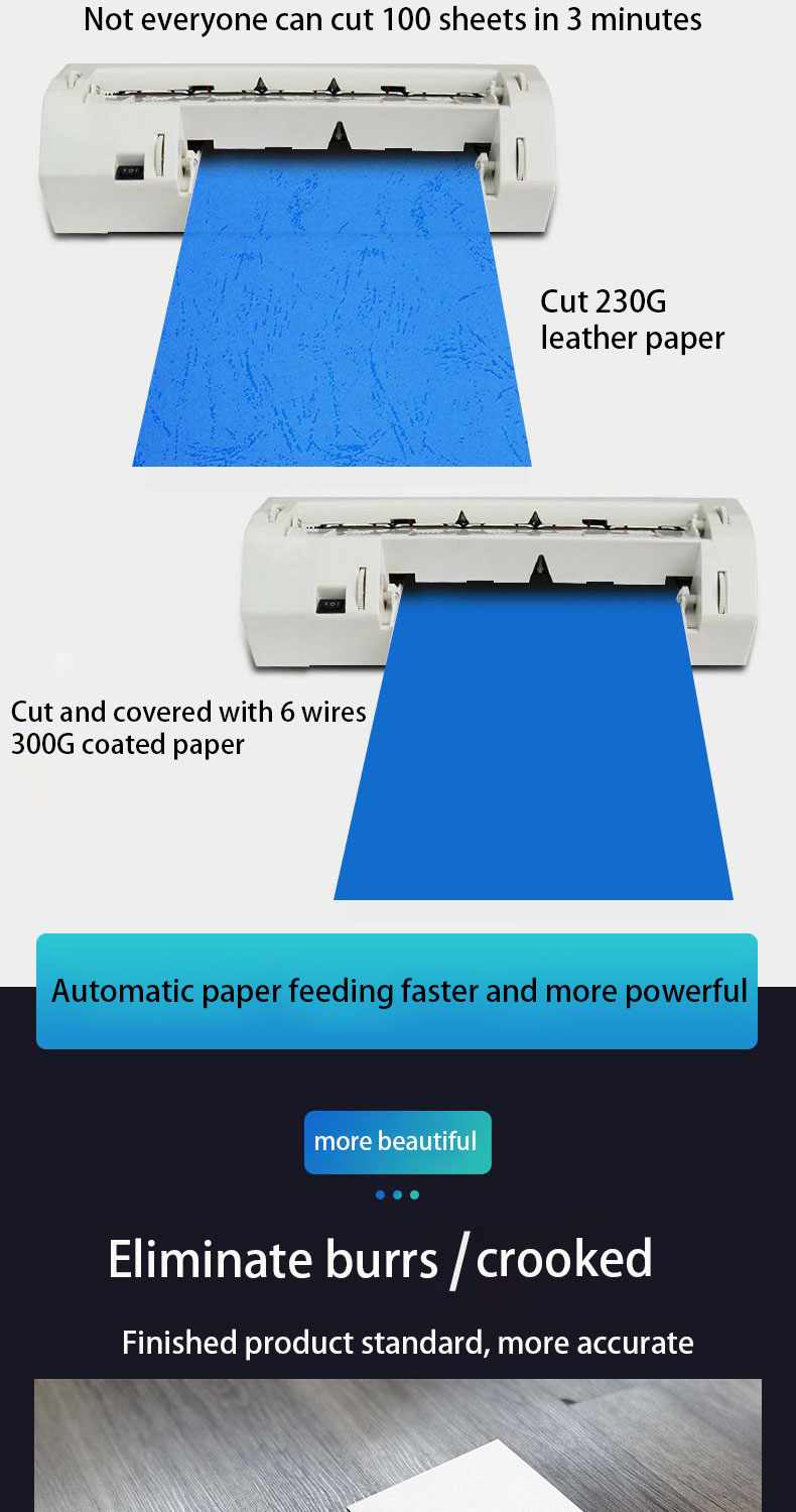 Automatic Card Cutting Machine 90x54mm Cutting Size for Home Office and School Needs