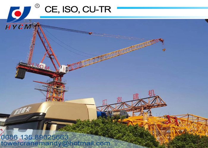 1250KN.m Rated Lifting Moment 50m Tower Crane Boom Length Fixed Jib Crane D5020 Luffing Boom Crane