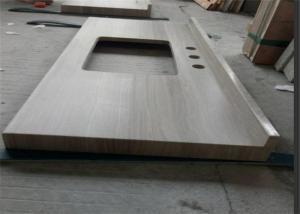 Quality Wooden Marble Prefabricated Vanity Countertops Elegant Appearance For Hotel wholesale