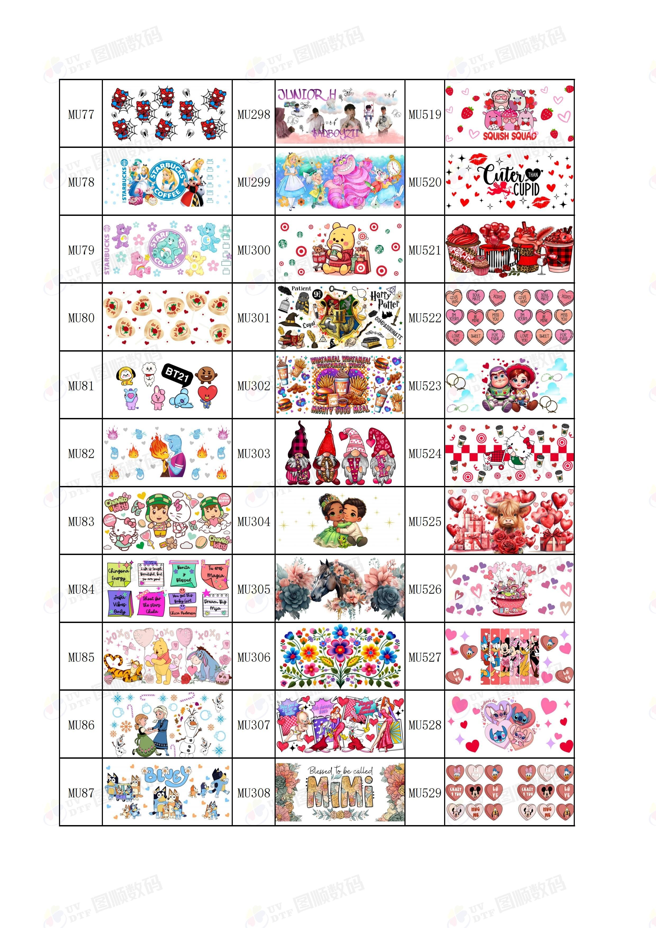 UV Varnish Sticker Custom UV DTF Cup Wraps ISO9001 SGS ROHS