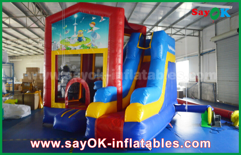 Inflable Castle Slide PVC Outdoor Inflatable Bouncer Slide / Kids Bounce Jumping House